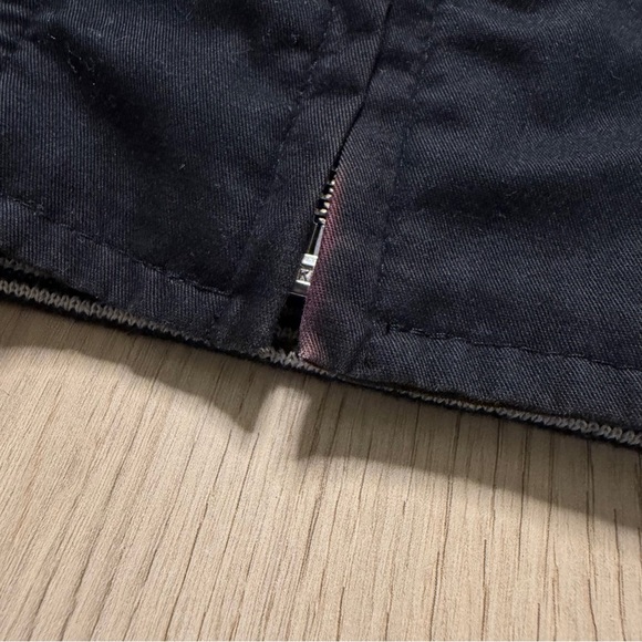 Vintage Valentino Jeans Cotton Bomber Full Zip Jacket Mens 44 Large Black Stripe - Picture 4 of 15